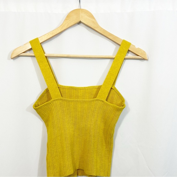 Weekend Los Angeles Glazed Yellow Knit Tank Top - Picture 5 of 9